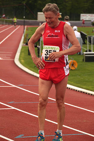 Deutsche Meisterschaften 10.000 m - Glückwunsch an Reinhard Petzold